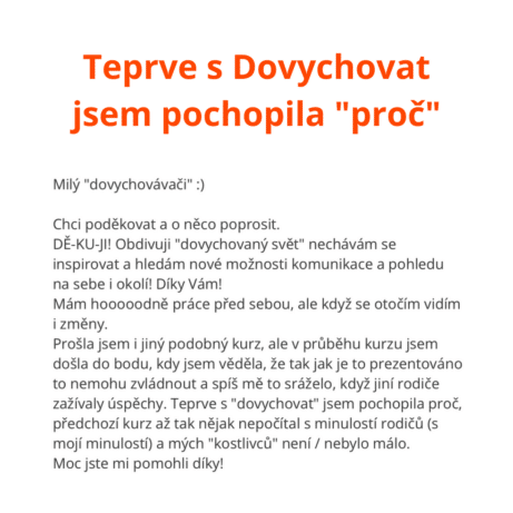 Recenze - Dovychovat obecně